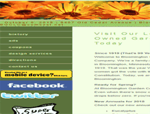 Tablet Screenshot of bloomingtongardencenter.com